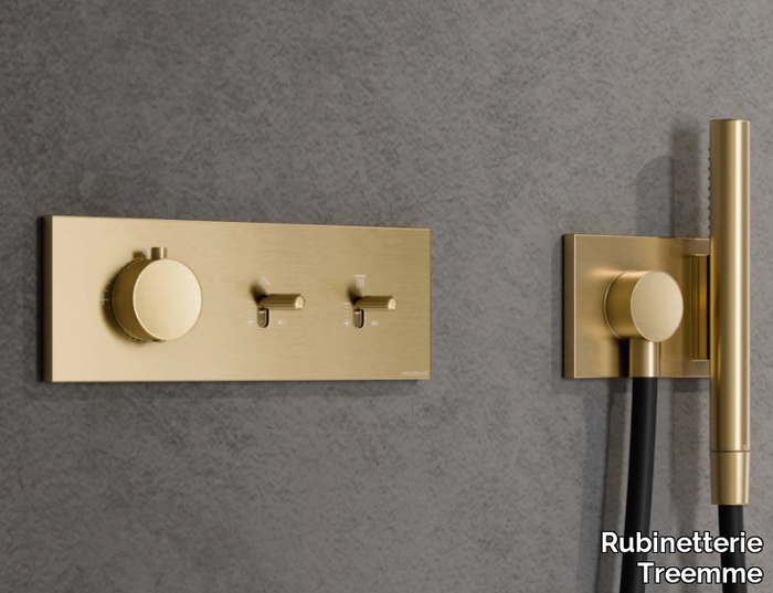 WATT - Recessed brass shower mixer _ Rubinetterie Treemme