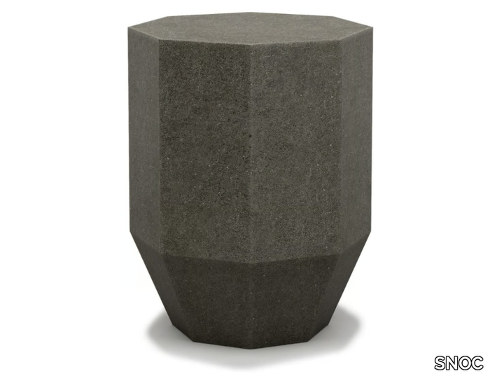 GEMMA - Octagonal cement garden side table _ SNOC