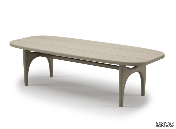 WHALE - Oval teak garden table _ SNOC