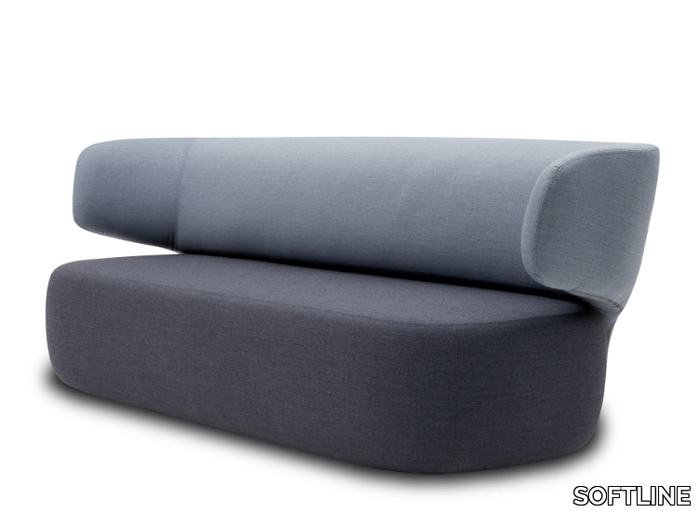 BASEL - 2 seater fabric sofa _ SOFTLINE