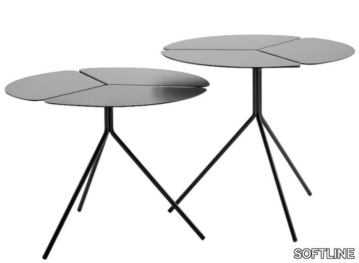 FOLIA - Round metal coffee table _ SOFTLINE