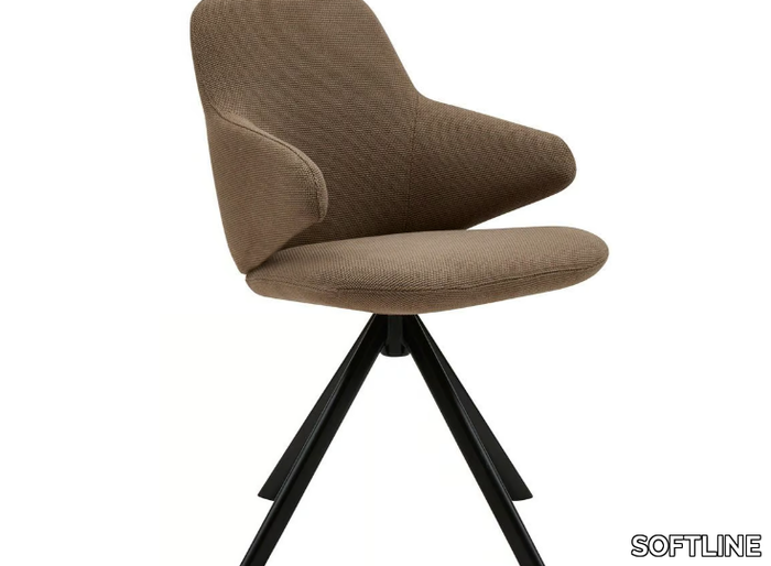 NUUK - Fabric chair with removable cover _ SOFTLINE