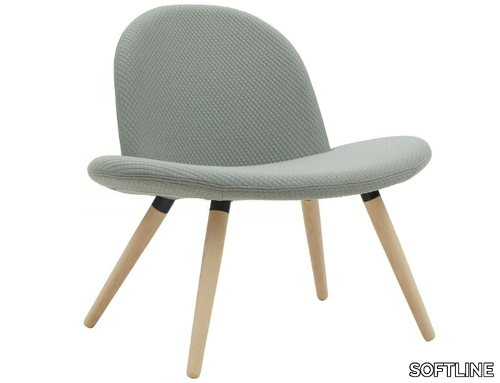 ORLANDO WOOD - Upholstered easy chair _ SOFTLINE