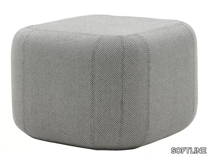 QUADRO - Square fabric pouf with removable lining _ SOFTLINE