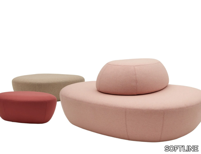 SISTERS - Fabric pouf bed _ SOFTLINE