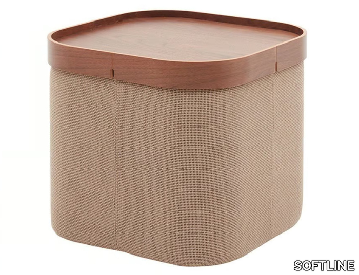 SOFT SQUARE - Upholstered fabric pouf _ SOFTLINE