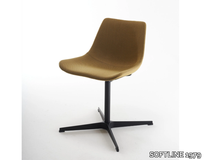 NITA C CR - Swivel with 4-spoke base fabric chair _ SOFTLINE 1979