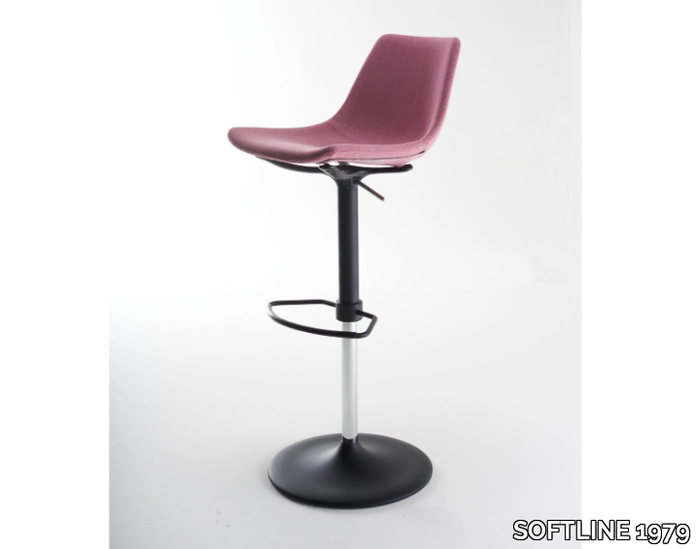 NITA SG - Swivel fabric stool height-adjustable _ SOFTLINE 1979