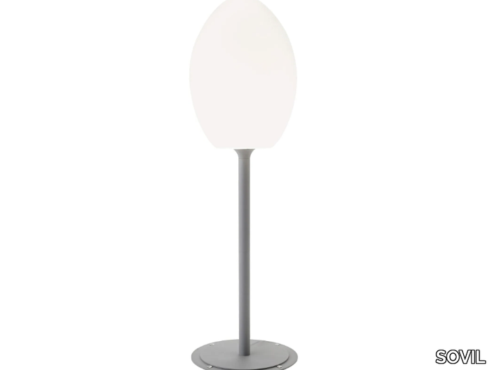 EGG - Floor lamp for outdoor in aluminum and resin _ SOVIL