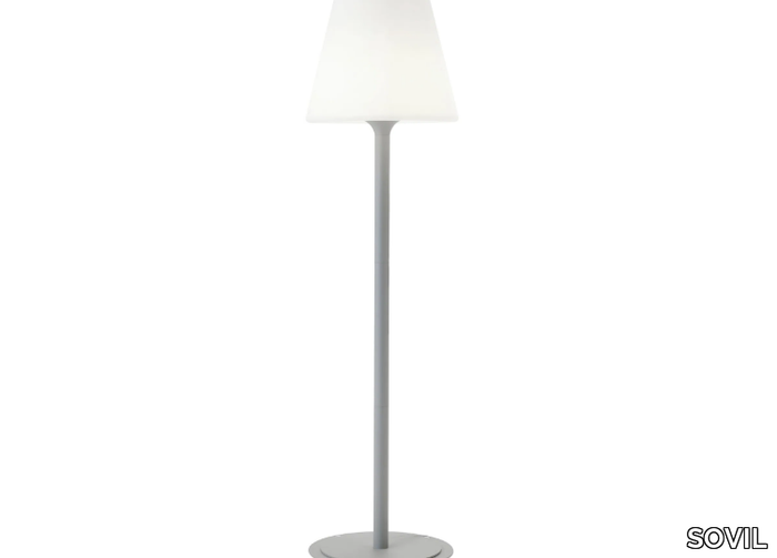 LOUNGE - Floor lamp for outdoor in aluminum and resin _ SOVIL