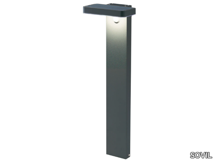 SOLARE - LED Solar Powered aluminium bollard light _ SOVIL