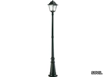 QUADRATA 332 - Lantern die cast aluminium garden lamp post _ SOVIL