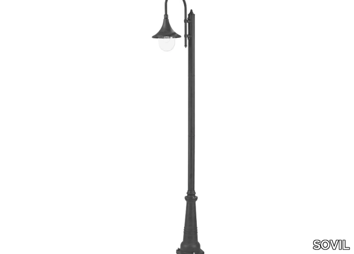 LAMPARA 895 - Lantern die cast aluminium garden lamp post _ SOVIL