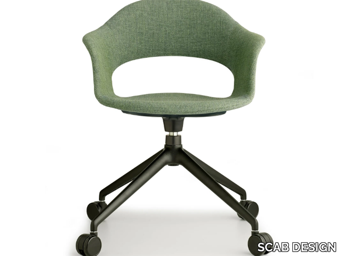 LADY B POP - Fabric office chair with castors _ SCAB DESIGN