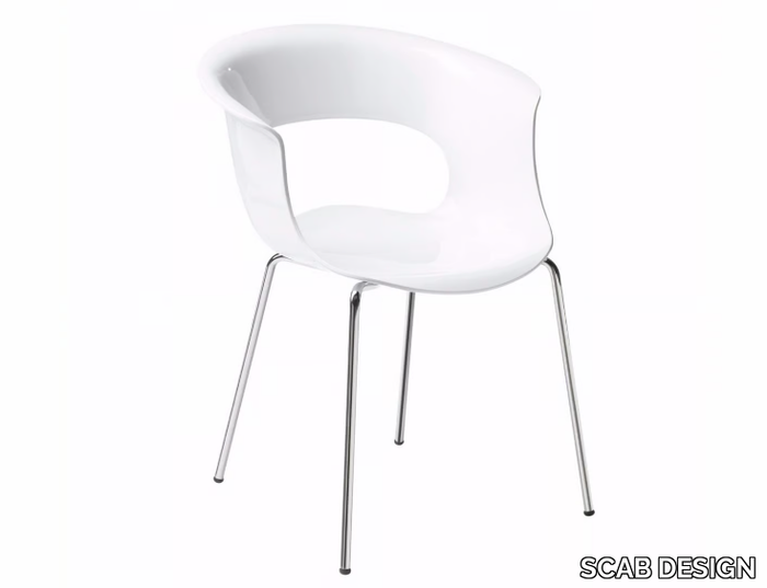 MISS B ANTISHOCK - Stackable polycarbonate chair _ SCAB DESIGN