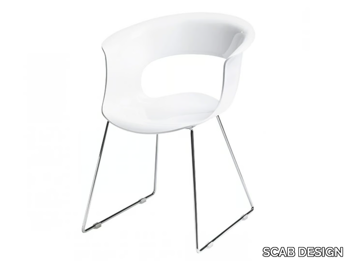 MISS B ANTISHOCK - Sled base polycarbonate chair _ SCAB DESIGN