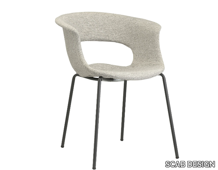 MISS B POP - Fabric chair with armrests _ SCAB DESIGN