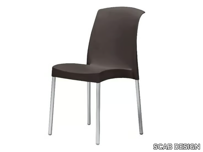 JENNY - Ergonomic stackable technopolymer chair _ SCAB DESIGN