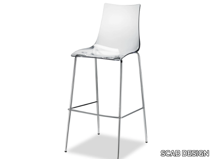 ZEBRA ANTISHOCK - High polycarbonate stool _ SCAB DESIGN