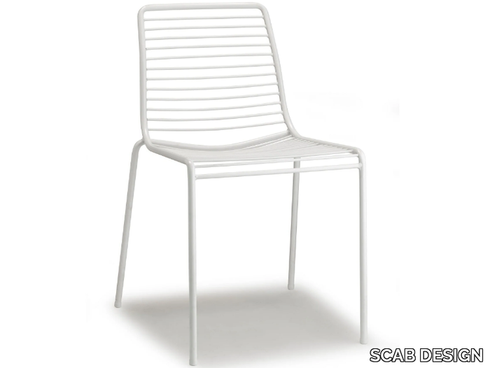 SUMMER - Stackable steel chair _ SCAB DESIGN