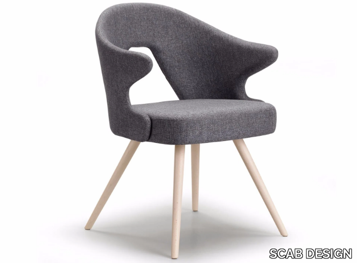 YOU - Fabric chair with armrests _ SCAB DESIGN