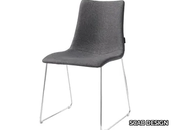 ZEBRA POP - Sled base upholstered chair _ SCAB DESIGN