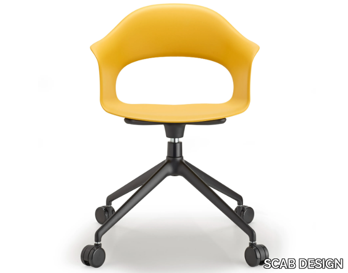 LADY B - Technopolymer office chair with castors _ SCAB DESIGN