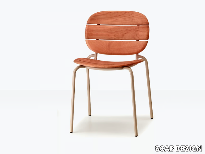 SI-SI WOOD - Steel and wood garden chair _ SCAB DESIGN