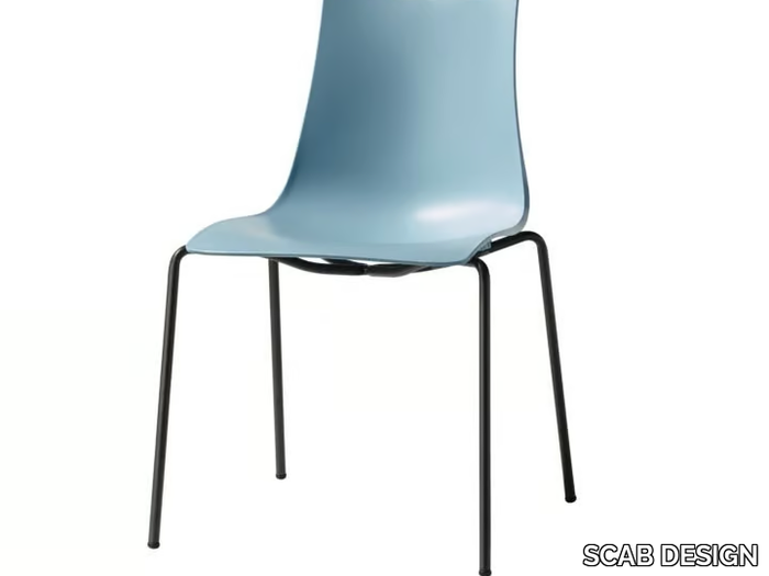 ZEBRA TECNOPOLIMERO - Stackable technopolymer chair _ SCAB DESIGN