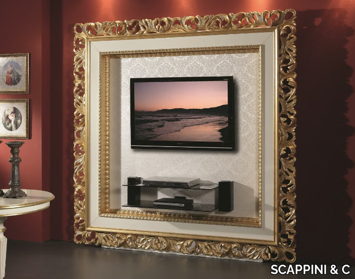 35TH ANNIVERSARY 2205 - Wooden TV wall system _ SCAPPINI & C