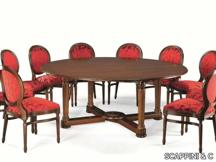 35TH ANNIVERSARY 339 - Folding round wooden dining table _ SCAPPINI & C