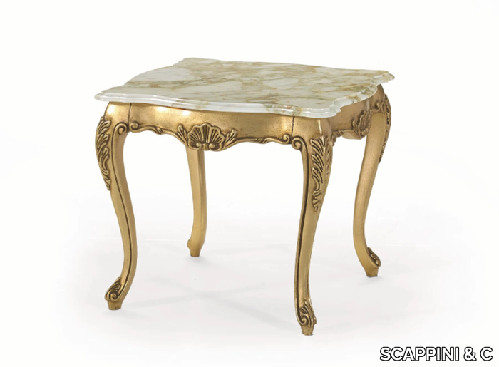 35TH ANNIVERSARY 875-M - Square Calacatta marble high side table for living room _ SCAPPINI & C