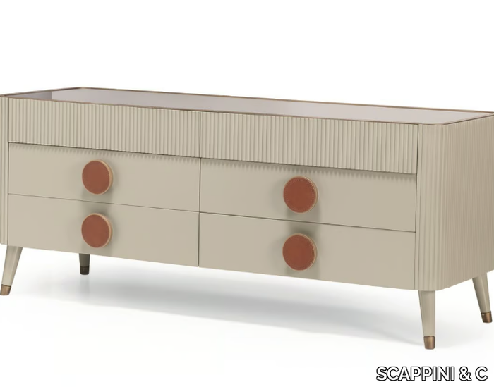 DOUBLE N19 - Wooden chest of drawers _ SCAPPINI & C