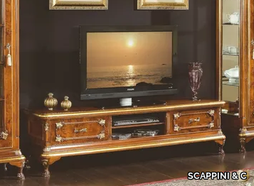 35TH ANNIVERSARY 671 - Wooden TV cabinet with drawers _ SCAPPINI & C