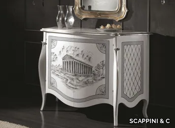 35TH ANNIVERSARY 2060-WS - Silver leaf sideboard with doors _ SCAPPINI & C