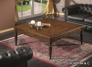 35TH ANNIVERSARY 890 - Square wooden high side table for living room _ SCAPPINI & C