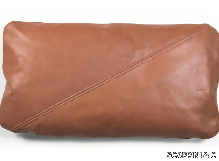 SOFT 30 NA42 - Solid-color rectangular leather cushion _ SCAPPINI & C