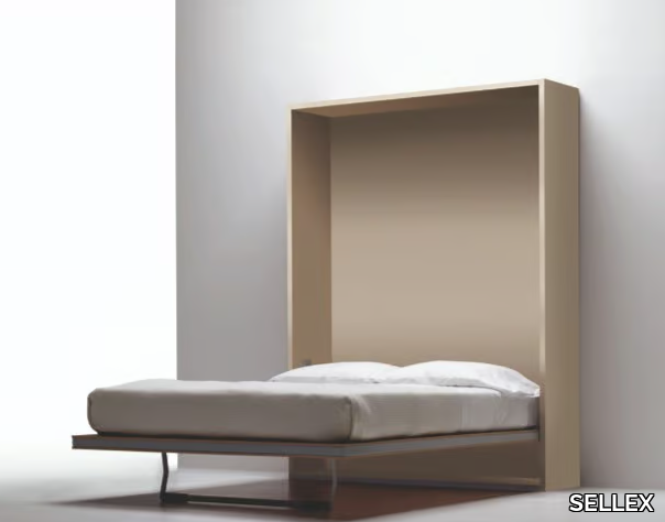 LA LITERAL - Pull-down wooden double bed _ SELLEX