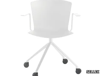 SLAM - Polypropylene office chair with armrests _ SELLEX