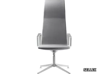 SWING - High-back fabric office chair with 4-Spoke base _ SELLEX