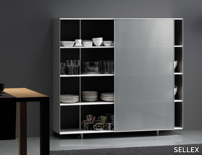 ZUMM - Highboard with sliding doors _ SELLEX