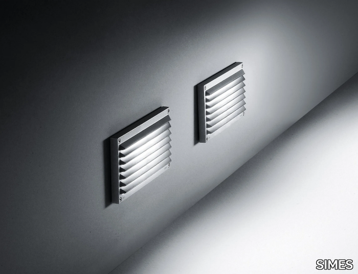 BRIQUE - Wall-mounted die cast aluminium steplight _ SIMES