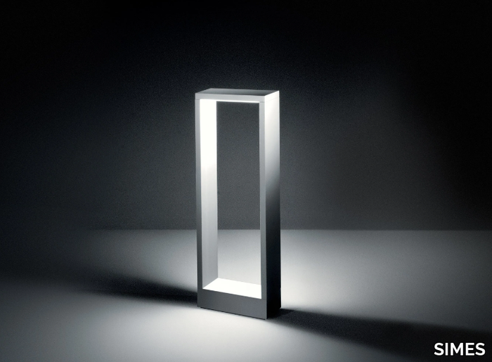 COOL SQUARE LONG - Contemporary style LED aluminium bollard light _ SIMES