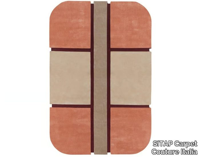 POP ONE - Wool and viscose rug with geometric shapes _ SITAP Carpet Couture Italia