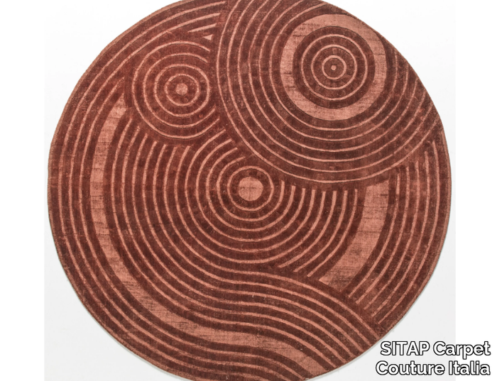 ZEN - Round fabric rug with geometric shapes _ SITAP Carpet Couture Italia