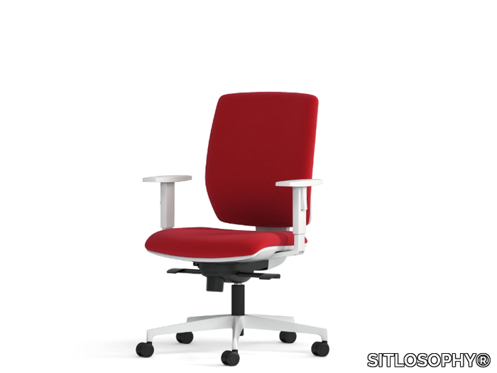 MIRAI WHITE - Swivel office chair with 5-Spoke base _ SITLOSOPHY®