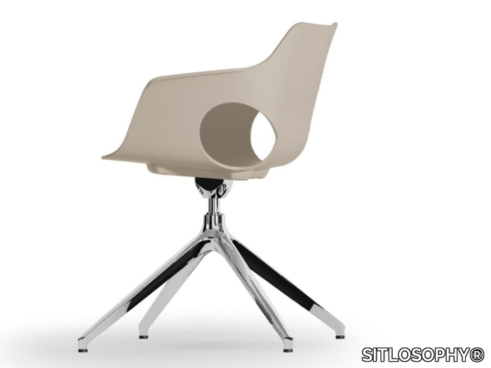 JAMILA - Trestle-based chair with armrests _ SITLOSOPHY®