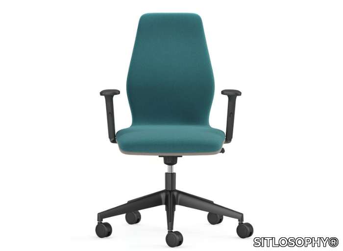 NAMI - Office chair with armrests with 5-Spoke base _ SITLOSOPHY®