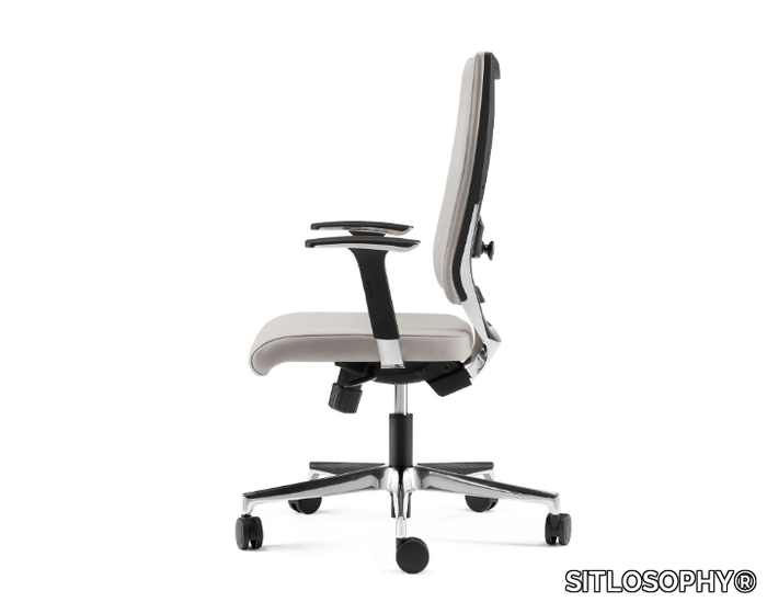 SHINE - Swivel executive chair with 5-spoke base with armrests _ SITLOSOPHY®