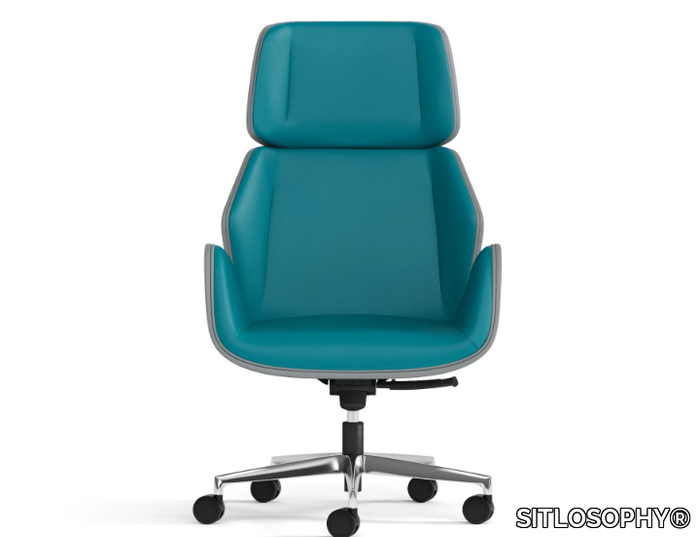 HAIKU - Executive chair with 5-spoke base with castors _ SITLOSOPHY®